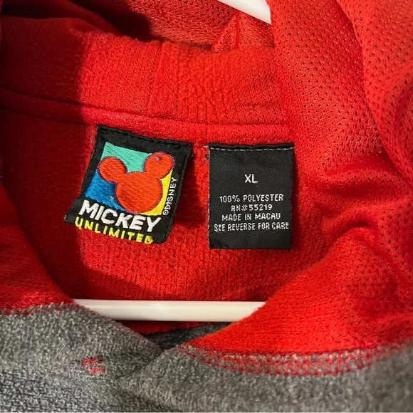 Vintage Disney Mickey Mouse Fleece Hooded Sweater - Picture 3 of 4